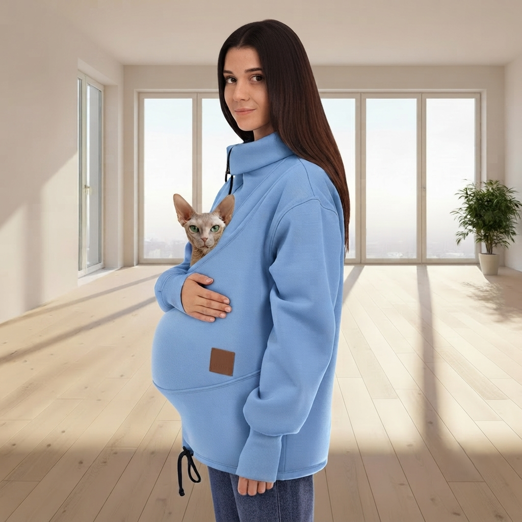 Sphynx Cat Sweatshirt: Warm Pet Carrier for Hairless Cats & Dogs Secondary image