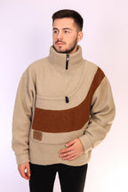 Handmade Pet Carrier Sweatshirt: Boucle Fleece Pullover for Small Pets