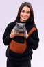 Boucle Pet Carrier Black Sweatshirt, Hands-Free Dog and Cat Sling